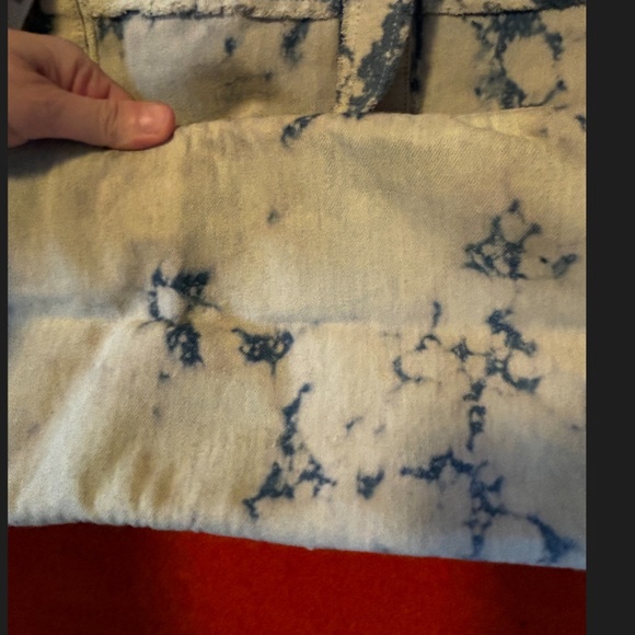 Zara tie dye acid wash denim maxi tote bag NWT - Picture 8 of 11